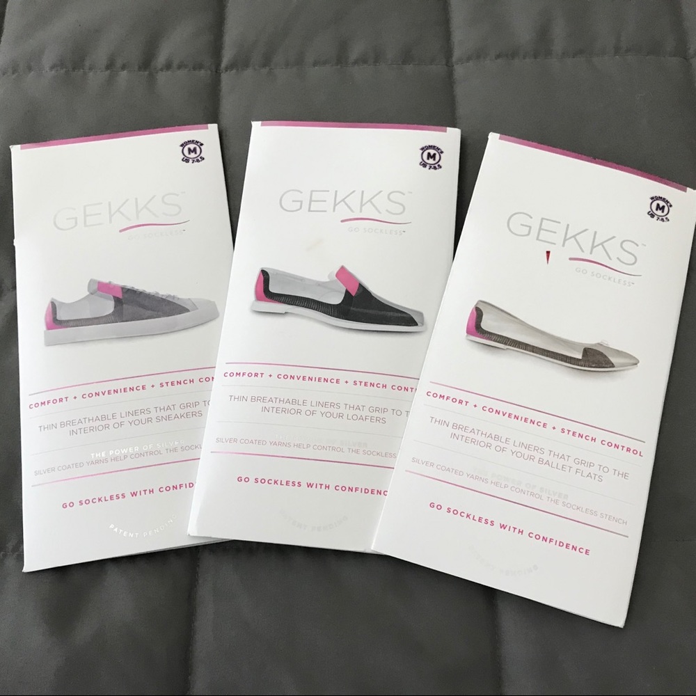 Gekks Shoeliners – 3prs NIB